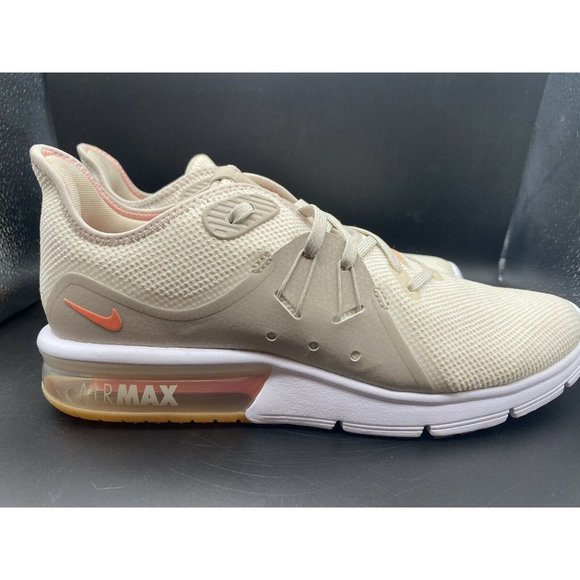 Nike Air Max Sequent 3 Athletic Shoes Cream Tan Mens 9.5 Show.New,clean,low Top main image 4